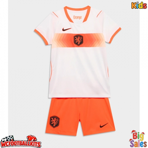 Netherlands Replica Away Stadium Kit for Kids World Cup 2026 Short Sleeve (+ pants)